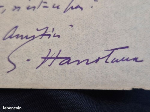 Gabriel hanotaux lettre - hanotaux,,