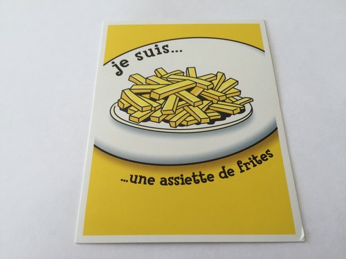 Carte suis une assiette de - je,