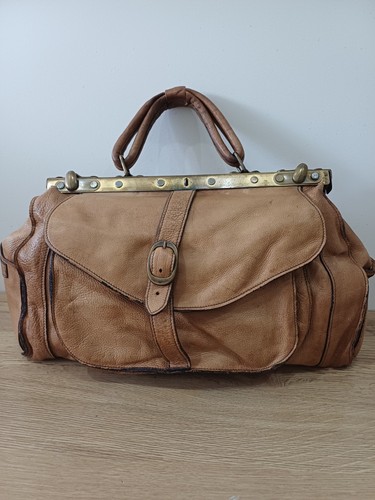 Ancien sacs medecin cuir - ,