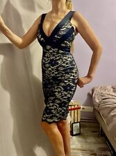 Robe marque Hybrid T 36  ruban satinée bretelles dos nue gainante moulante