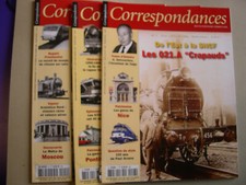 LOT DE 3 REVUES CORRESPONDANCE FERROVIAIRE N°7 8 ET 9             2418