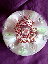 magnifique presse papier sulfure couleurs pastel xxe" art deco