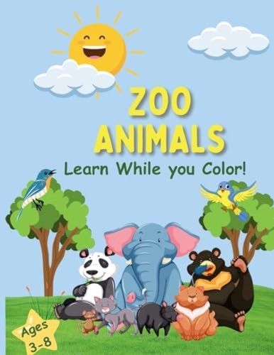 Livre coloriage zoo animals - de,