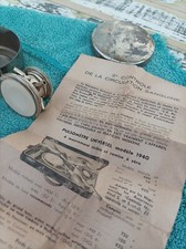 Stéthoscope astatique Frossard modèle 1940 – pulsomètre médical ancien avec boî