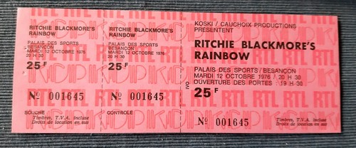 Ticket billet unused concert - ticket,