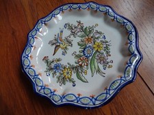 BELLE ASSIETTE EN FAIENCE DE NEVERS ANTOINE MONTAGNON n°3
