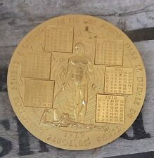 BELLE MÉDAILLE BRONZE MONNAIE DE PARIS CALENDRIER 1979