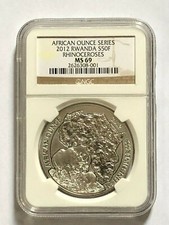 2012 Rwanda African Rhino 1 oz