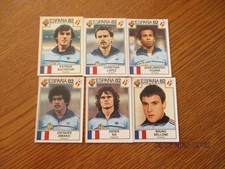 lot de 6 vignettes panini ESPANA 82  - FRANCE -  pour les N° voir annonce