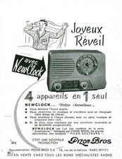 Publicité ancienne réveil