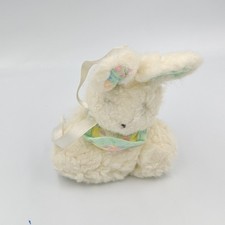 Ancienne peluche lapin blanc