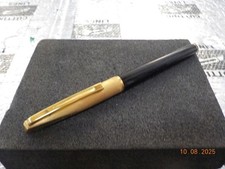 STYLO PLUME WATERMAN CONCORDE 70's PLAQUE OR - PLUME OR 18K - NEUF - LONG 125 mm