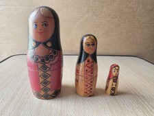 Poupée Russe Matriochka - 3 Pièces - 12cm - Vintage 
