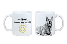 Malinois chien de berger belge tasse avec chien me rend heureux Art-Dog