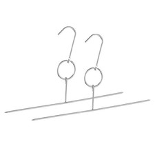 Crochet Boucher 14.9'' Fumoir Cintres, 0.16'' Épaisseur Bœuf Poisson, 2 Pièces