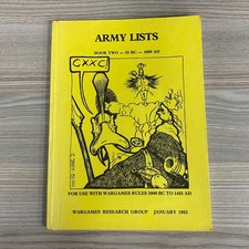 Armée Listes Livre Deux 55 BC 1000 Ad Historique Jeu de Guerre Supplément