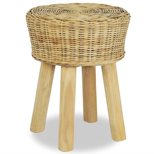 Tabouret résine tressée pouf - résine,