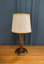 Lampe 1940 en bois brutaliste