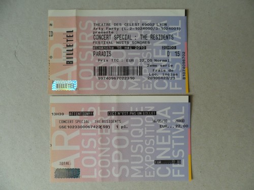 Ticket billet concert - billet,