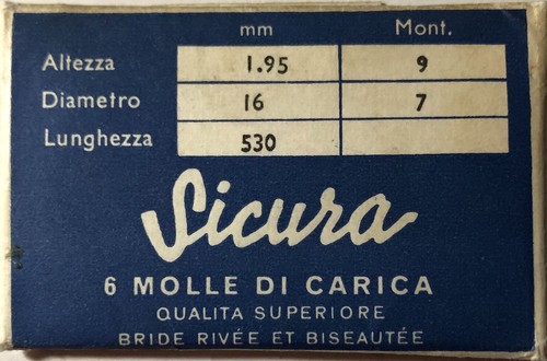 Sicura 1 mainspring - [1x, =