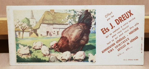 Ancien buvard etablissement - buvard,