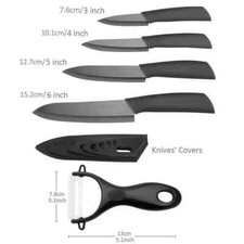5pcs set couteau - couteau, céramique