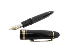 STYLO PLUME MONTBLANC MEISTERSTUCK 149 DORE RESINE NOIR + ETUI LANCEL PEN 960€
