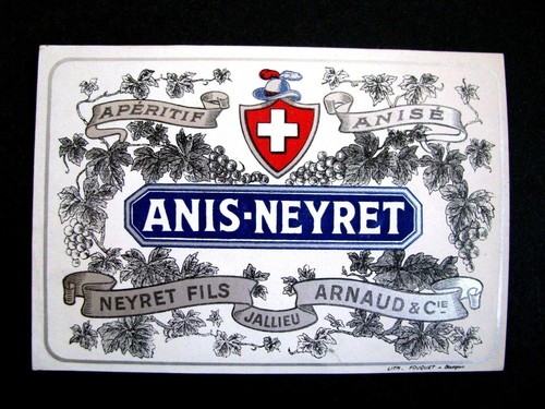 Etiquette apéritif anis - etiquette,