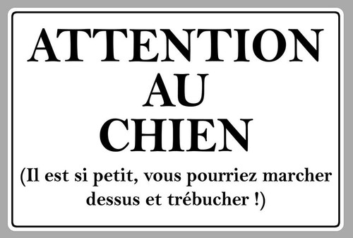 Attention chien danger - attention,