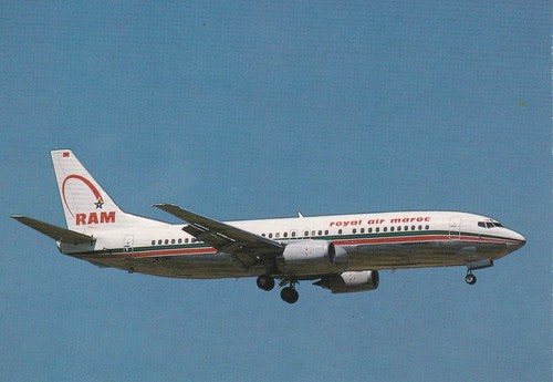 Carte postale avion - carte, royal