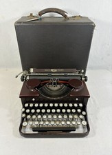 Machine à écrire Royal Bordeaux Modèle P De 1930 Révisée Nettoyée + Ruban Neuf