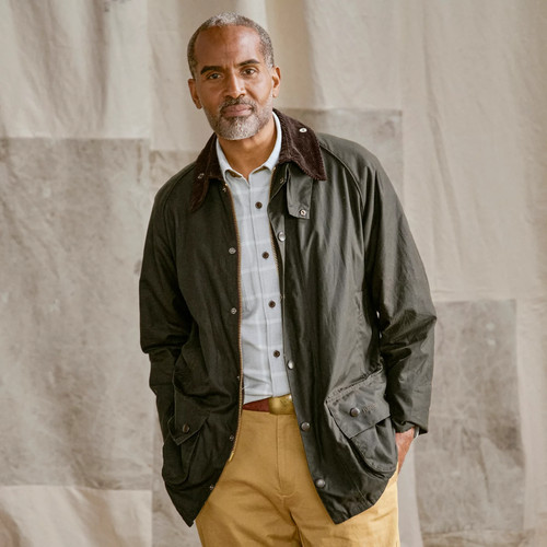 Barbour beaufort olive wax - -,