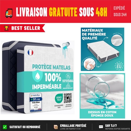 Protège matelas 90x200 - protège, cm