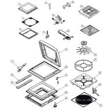 Store occultant pour lanterneau Omnivent 40 cm THULE - depuis 2008