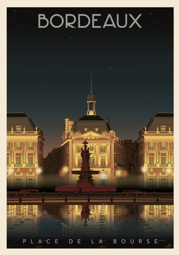 Affiche bordeaux gironde - bordeaux,
