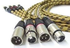 4X1,5 Mètre Profi XLR-Cinch-Câble Pour Revox PR99 Studer C270 A807 A810 A80 A721