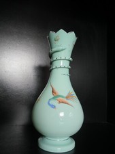 Vase opaline Charles X vert