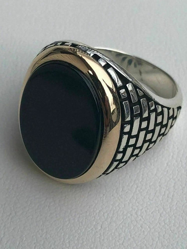 Grande bague homme véritable - grande,