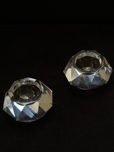 Paire salières cristal - salières, en