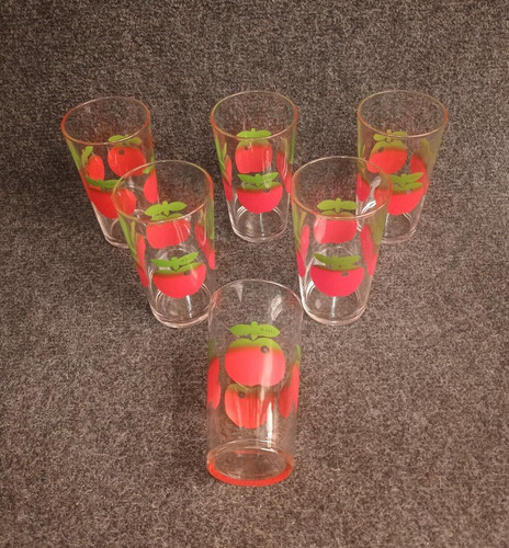 Lot verres henkel pommes - lot, 6