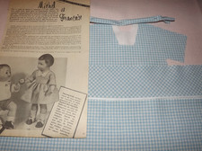 KIT découpé VETEMENT,poupee,ancienne,Françoise MODES ET TRAVAUX OCTOBRE 1958