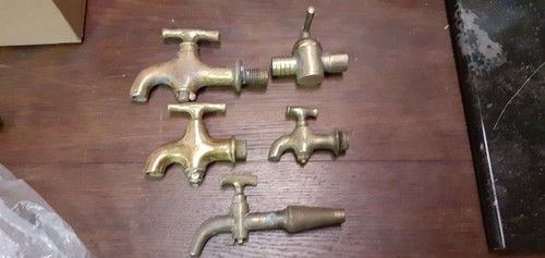 Anciens robinets laiton - 5,