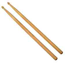 Paire 7A Baguettes de Bois Érable Pointe en Bois pour Batterie Battes Tambour
