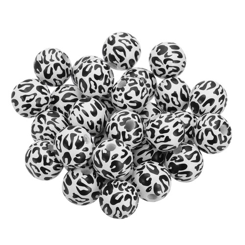 Perles bois 30pcs pour - en,