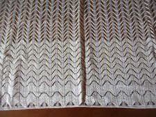 Rideau N°71 blanc cassé  ajouré  107 x 125 cm    vintage