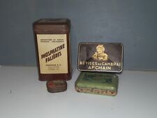 Lot de 4 Boites en Tôle anciennes - Betises de Cambrai - Phosphatine 