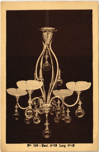Cpa paris chandelliers lustre - paris,
