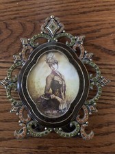 Tizo Swarovski Crystal Frame Excellent Condition 2.5” X 3.5”