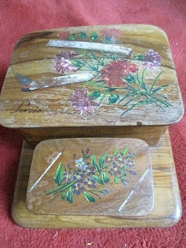 Boite bois buis souvenir - bois,