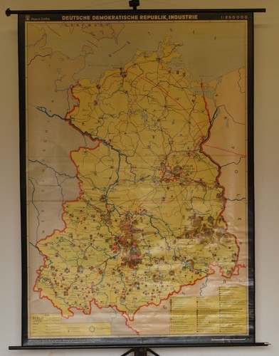 Schul wandkarte ddr - schul-wandkarte,